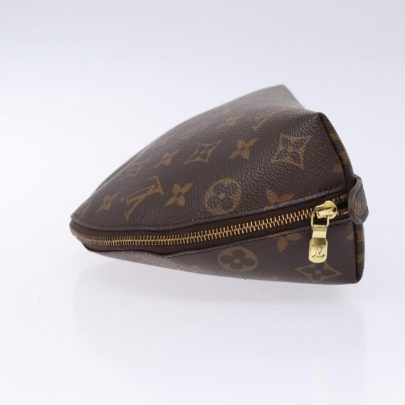 LOUIS VUITTON Monogram Trousse Demi Ronde Cosmetic Pouch M47520 LV Auth 133103 - Picture 4 of 16